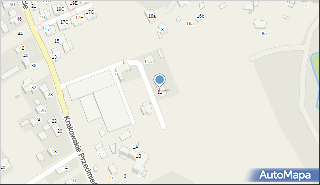 Zielonki, Krakowskie Przedmieście, 11, mapa Zielonki