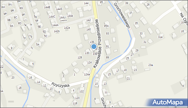 Zielonki, Krakowskie Przedmieście, 132c, mapa Zielonki