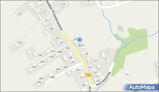 Zielonki, Krakowskie Przedmieście, 147, mapa Zielonki