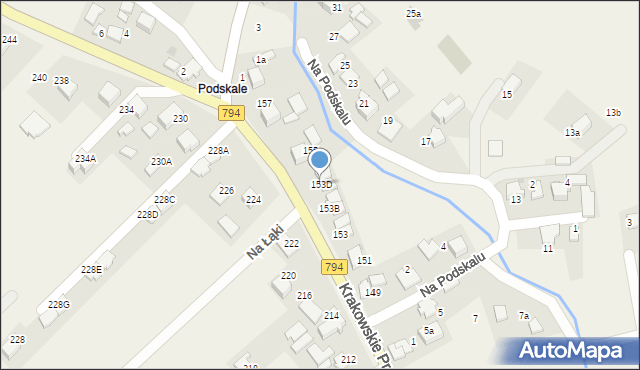 Zielonki, Krakowskie Przedmieście, 153D, mapa Zielonki