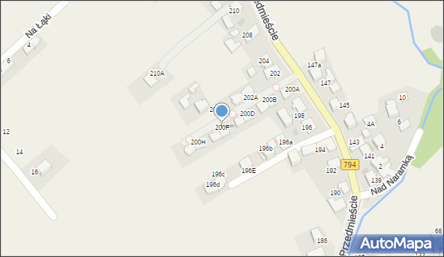 Zielonki, Krakowskie Przedmieście, 200F, mapa Zielonki