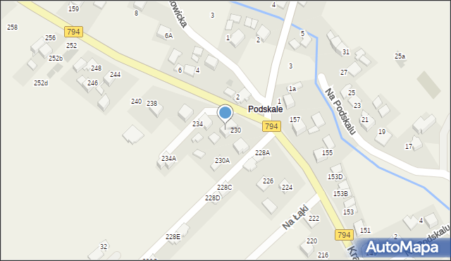 Zielonki, Krakowskie Przedmieście, 232, mapa Zielonki