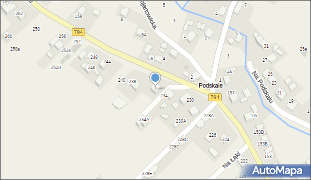 Zielonki, Krakowskie Przedmieście, 236, mapa Zielonki