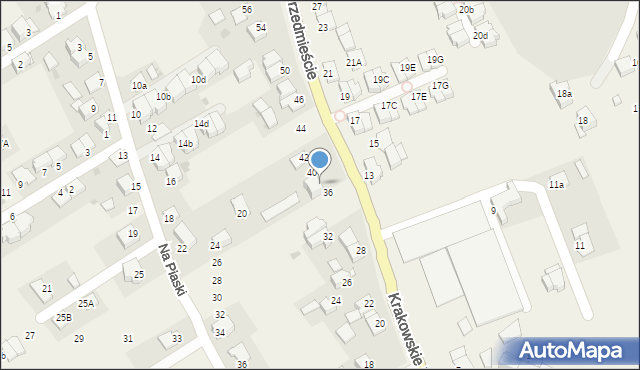 Zielonki, Krakowskie Przedmieście, 38, mapa Zielonki