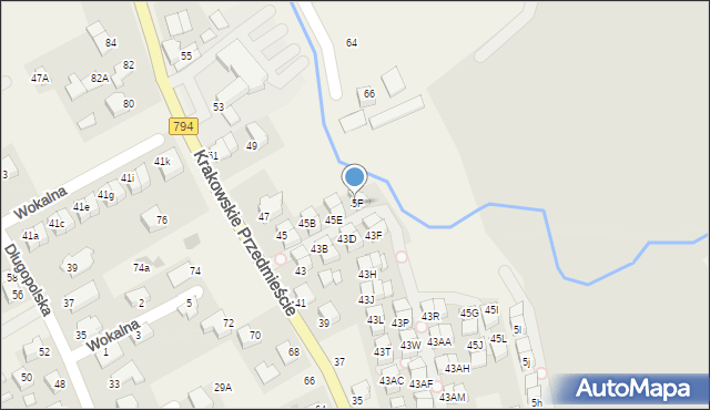 Zielonki, Krakowskie Przedmieście, 45F, mapa Zielonki