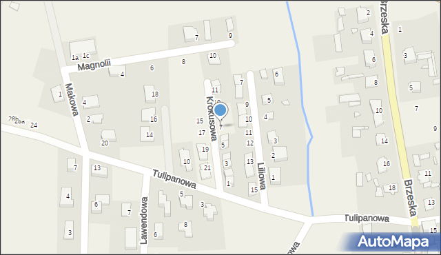 Żłobizna, Krokusowa, 7, mapa Żłobizna