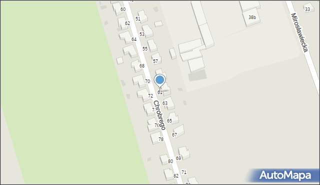 Złocieniec, Króla Bolesława Chrobrego, 61, mapa Złocieniec