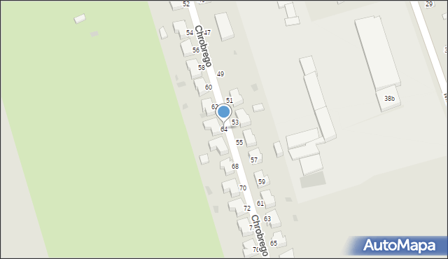 Złocieniec, Króla Bolesława Chrobrego, 64, mapa Złocieniec