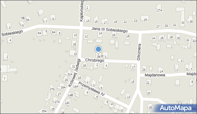 Żnin, Króla Bolesława Chrobrego, 3A, mapa Żnin