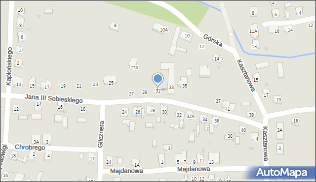 Żnin, Króla Jana III Sobieskiego, 31, mapa Żnin