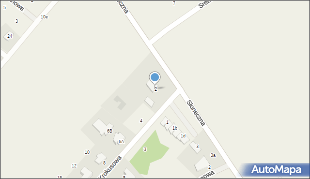 Żołędowo, Krokusowa, 2, mapa Żołędowo