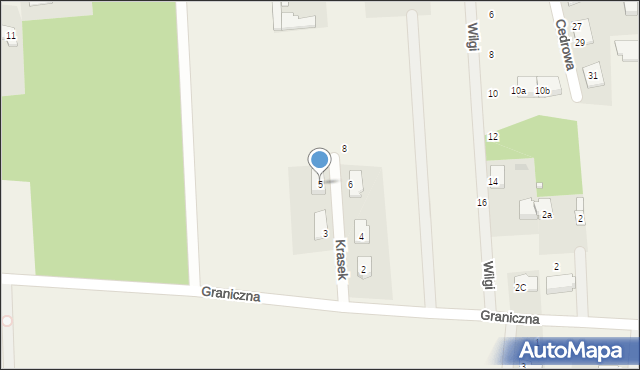 Żółwin, Krasek, 5, mapa Żółwin