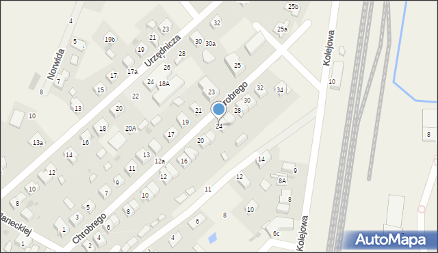 Żórawina, Króla Bolesława Chrobrego, 24, mapa Żórawina