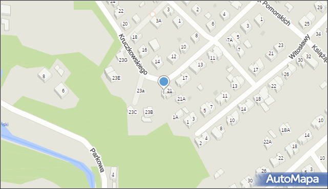 Żukowo, Kruczkowskiego, 23, mapa Żukowo