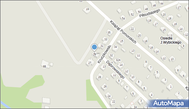 Żukowo, Kruczkowskiego, 29, mapa Żukowo