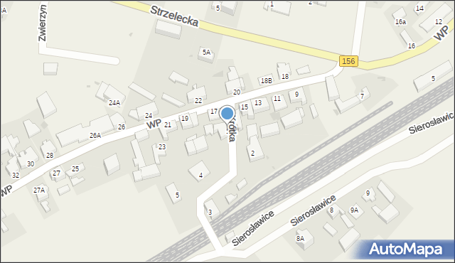 Zwierzyn, Krótka, 1, mapa Zwierzyn