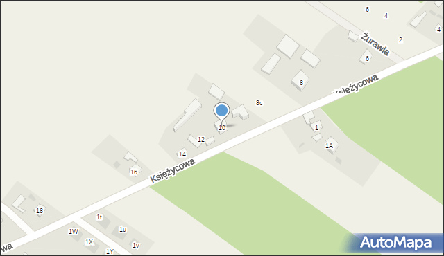 Aleksandria Druga, Księżycowa, 10, mapa Aleksandria Druga