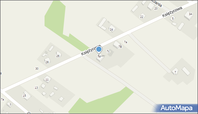 Aleksandria Druga, Księżycowa, 7d, mapa Aleksandria Druga