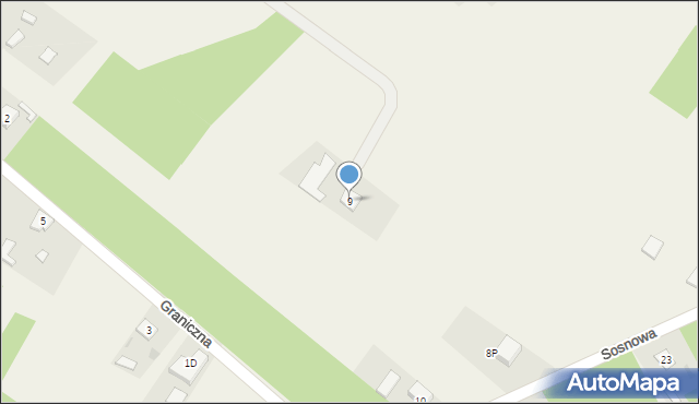 Aleksandria Druga, Księżycowa, 9, mapa Aleksandria Druga