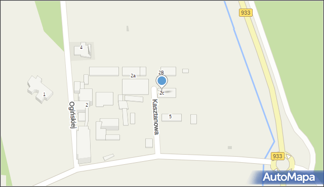 Bobrek, Księżnej Ogińskiej, 2c, mapa Bobrek