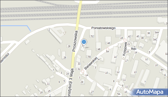 Bochnia, Księcia Józefa Poniatowskiego, 51, mapa Bochni