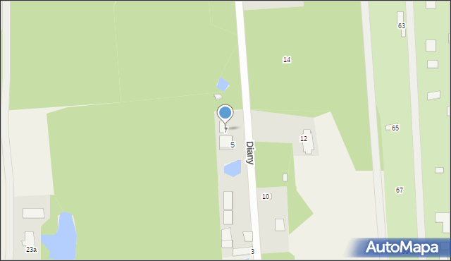 Borowiec, Księżnej Diany, 7, mapa Borowiec