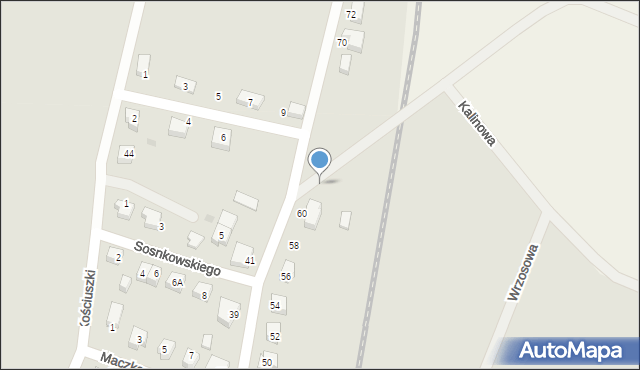 Brusy, Księcia Józefa Poniatowskiego, 62, mapa Brusy