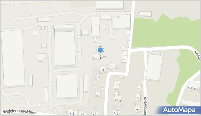 Czeladź, Księcia Józefa Poniatowskiego, 4, mapa Czeladź