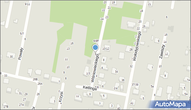 Częstochowa, Księcia Jeremiego Wiśniowieckiego-Jaremy, 7, mapa Częstochowy