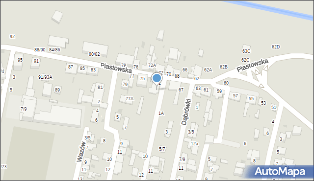 Częstochowa, Księcia Józefa Poniatowskiego, 2/8, mapa Częstochowy