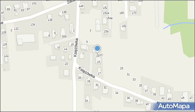 Gaj, Księżówka, 13, mapa Gaj