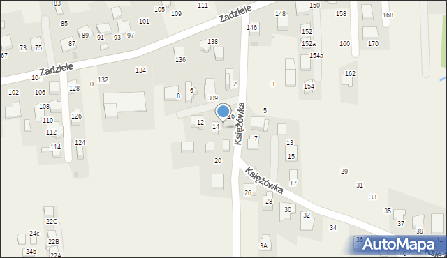 Gaj, Księżówka, 18, mapa Gaj