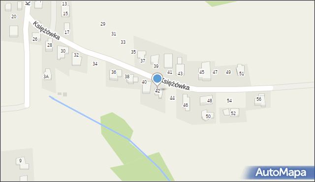 Gaj, Księżówka, 42, mapa Gaj