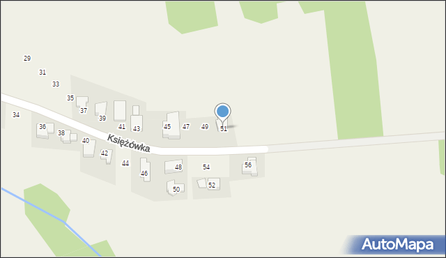 Gaj, Księżówka, 51, mapa Gaj