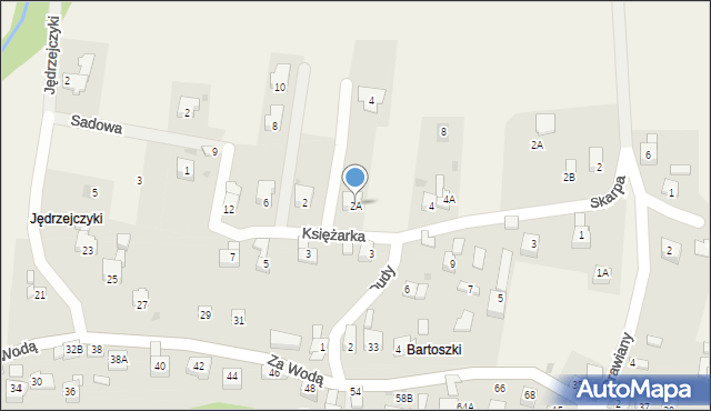 Gilowice, Księżarka, 2A, mapa Gilowice