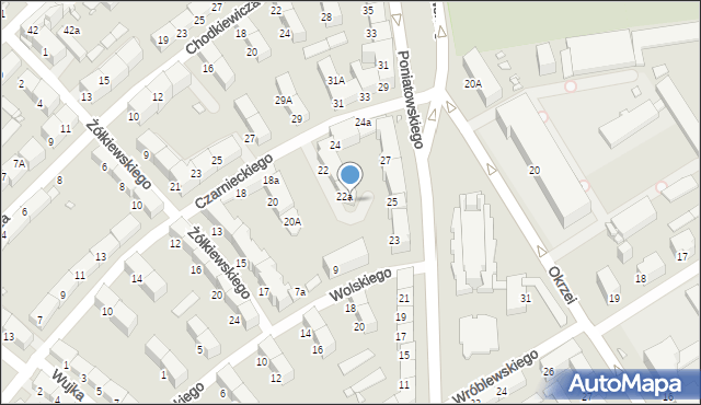 Gliwice, Księcia Józefa Poniatowskiego, 259, mapa Gliwic