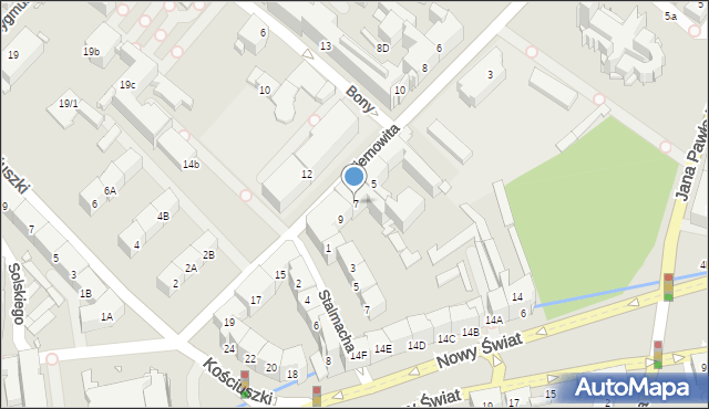 Gliwice, Księcia Ziemowita, 7, mapa Gliwic