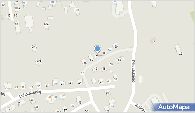 Głogów Małopolski, Księżnej Lubomirskiej Urszuli, 53, mapa Głogów Małopolski