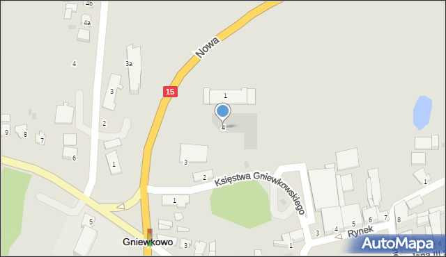 Gniewkowo, Księstwa Gniewkowskiego, 4, mapa Gniewkowo