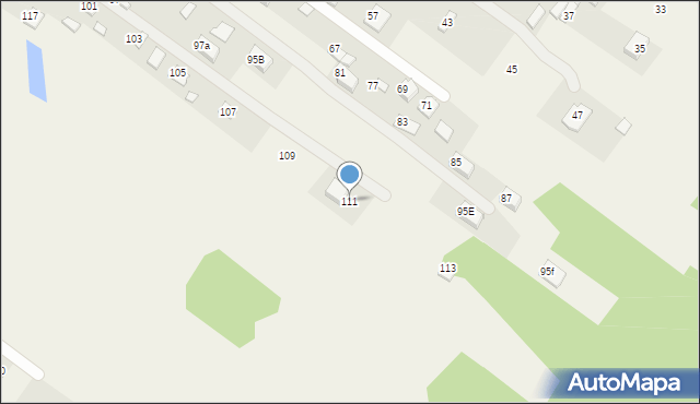 Górki, Księcia Józefa Poniatowskiego, 111, mapa Górki