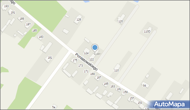 Górki, Księcia Józefa Poniatowskiego, 122A, mapa Górki