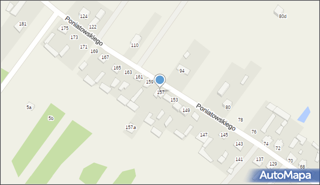 Górki, Księcia Józefa Poniatowskiego, 157, mapa Górki