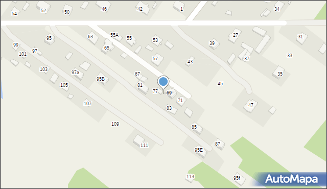 Górki, Księcia Józefa Poniatowskiego, 75, mapa Górki