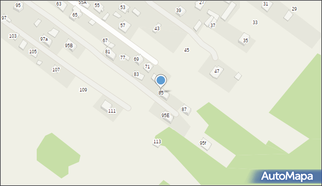 Górki, Księcia Józefa Poniatowskiego, 85, mapa Górki