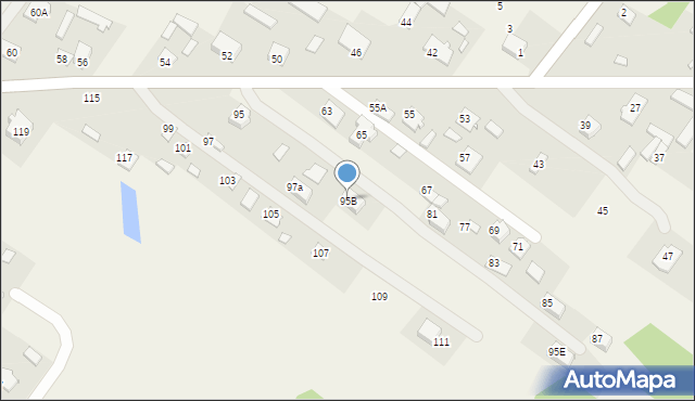 Górki, Księcia Józefa Poniatowskiego, 95B, mapa Górki