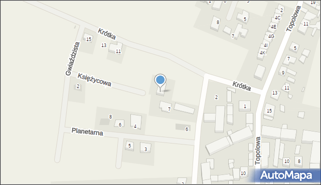 Gowarzewo, Księżycowa, 11, mapa Gowarzewo