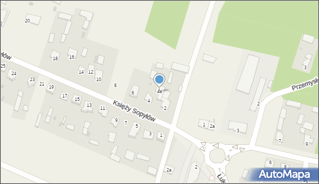 Gręzówka, Księży Sopyłów, 4a, mapa Gręzówka