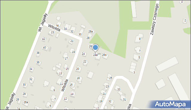 Grudziądz, Księcia Witolda, 24a, mapa Grudziądza