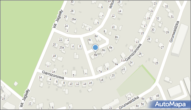 Grudziądz, Księcia Witolda, 6a, mapa Grudziądza