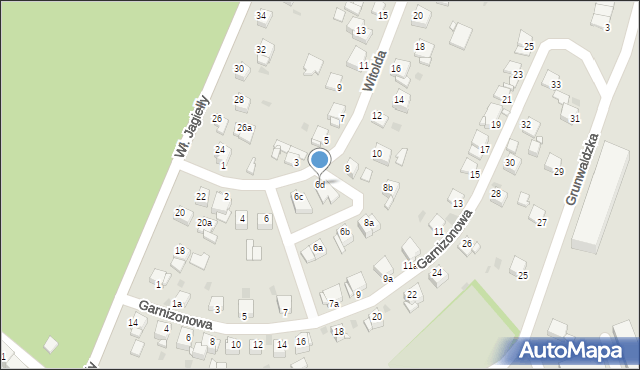 Grudziądz, Księcia Witolda, 6d, mapa Grudziądza